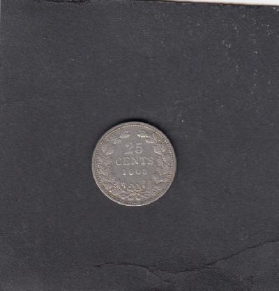 Beschrijving: 25 Cent WILHELMINA